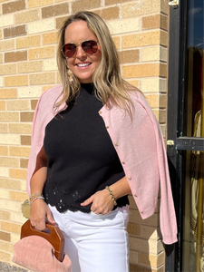 Betsy Cardigan- Light Pink Lucy Paris-K. Ellis Boutique