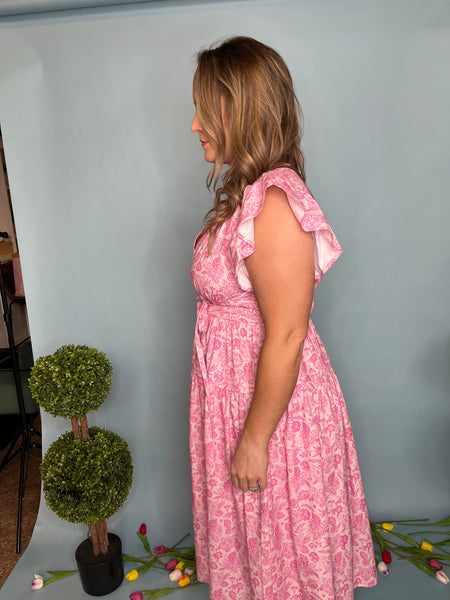 Cala Maxi Dress- Pink-K. Ellis Boutique