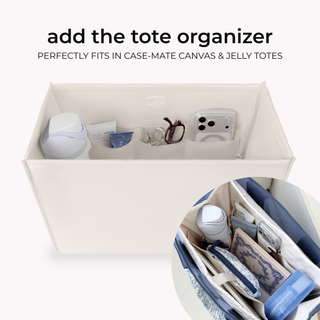 Case-Mate Latte Gingham Bow Jelly Tote Bag-handbag-K. Ellis Boutique