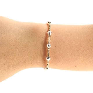 Lively Bracelet in Gold with Silver-Bracelet-K. Ellis Boutique