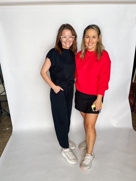 Recycled Butter Skort- Black-K. Ellis Boutique