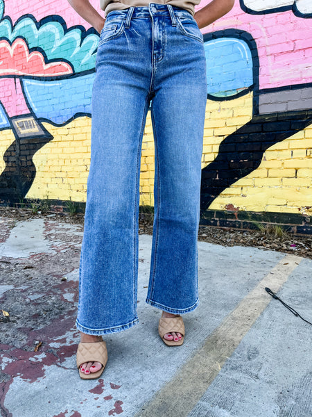 High Rise Wide Leg Jeans -Flying Monkey-K. Ellis Boutique