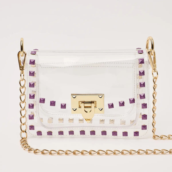 The Jackie in Purple- Clearly Handbags-K. Ellis Boutique