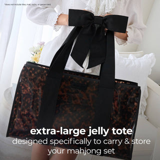 Case-Mate Mahjong Jelly Tote Set: Tortoiseshell Bow