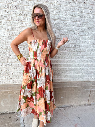Harvest Bloom Midi Dress-Midi/Maxi Dress-K. Ellis Boutique