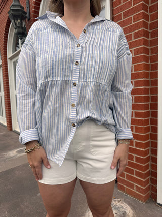 Solid Shorts - Off White-Shorts & SKirts-K. Ellis Boutique