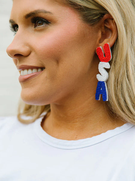 USA Earrings - Michelle McDowell-K. Ellis Boutique