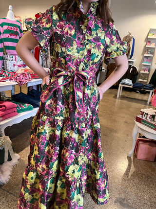 Sincerely Ours Floral Lena Dress-Midi/Maxi Dress-K. Ellis Boutique