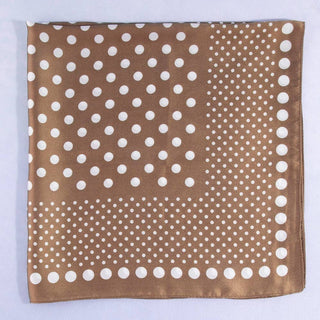 Ombre Polka Dot Print Satin Square Scarf: BR-K. Ellis Boutique