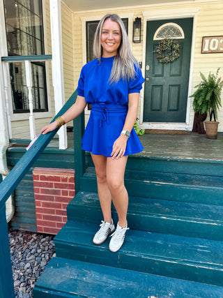 Varsity Weekend Set- Royal Blue