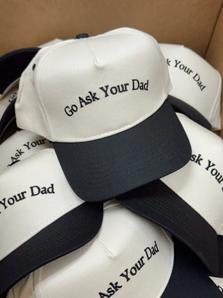Go Ask Your Dad. Vintage Trucker Hat-Hats-K. Ellis Boutique