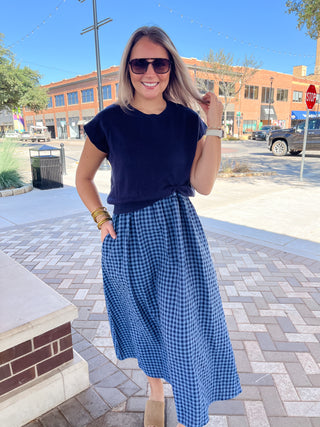 Hadley Gingham Midi Dress-Midi/Maxi Dress-K. Ellis Boutique