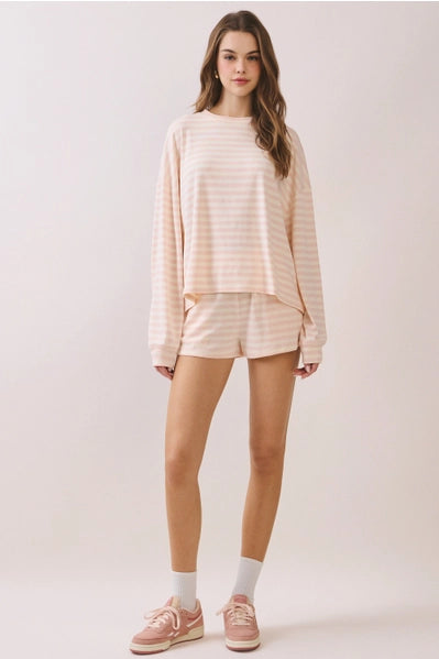 Sarah Long Sleeve Set- Light Pink-K. Ellis Boutique