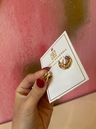 Melanie Earrings- Gold-K. Ellis Boutique