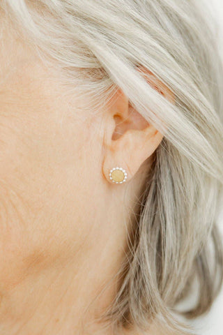Alice Pearl Stud Earrings-Earrings-K. Ellis Boutique