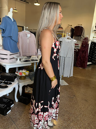 Midnight Garden Dress-Midi/Maxi Dress-K. Ellis Boutique