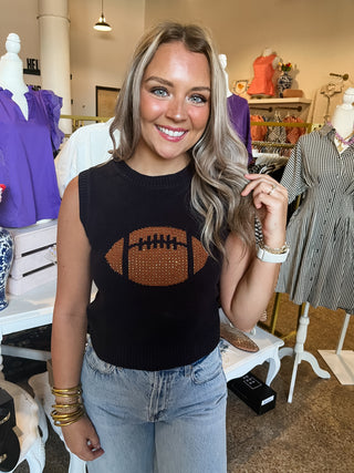 Friday Night Sweater Vest-Sleeveless Top-K. Ellis Boutique
