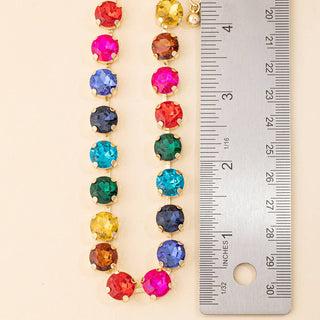 Oversized Rivoli Crystal Collar Necklace: GDAB-Necklace-K. Ellis Boutique