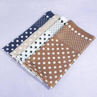 Ombre Polka Dot Print Satin Square Scarf: BR-K. Ellis Boutique