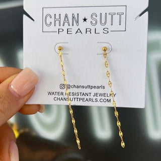 DAINTY CHAIN EARRINGS-Earrings-K. Ellis Boutique