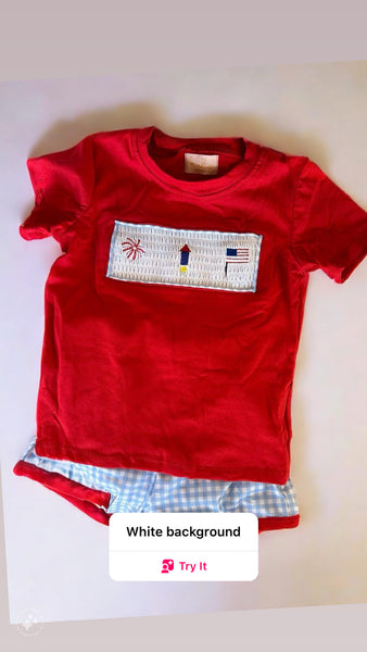 American Firework Boys Outfit - 2 piece set-K. Ellis Boutique