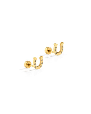 Horseshoe Screwback Earrings-Earrings-K. Ellis Boutique