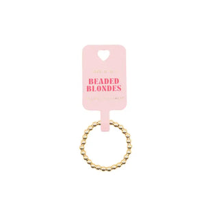 Beaded Blondes Ella Beaded Band Ring -Gold-Ring-K. Ellis Boutique