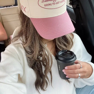 Literally Just A Girl - Mauve Vintage Trucker Hat-Hats-K. Ellis Boutique