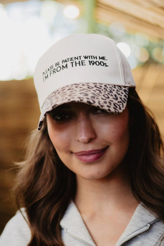 Please Be Patient with Me I'm from the 1900s Trucker Hat-Hats-K. Ellis Boutique