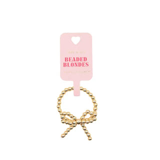 Beaded Blondes Bow Ring - Gold-Ring-K. Ellis Boutique