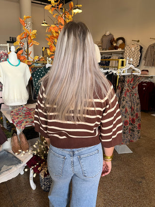Coffee Run Sweater-Short Sleeve Top-K. Ellis Boutique