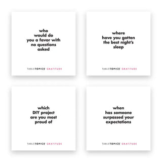 TABLETOPICS Conversation Starter- Gratitude