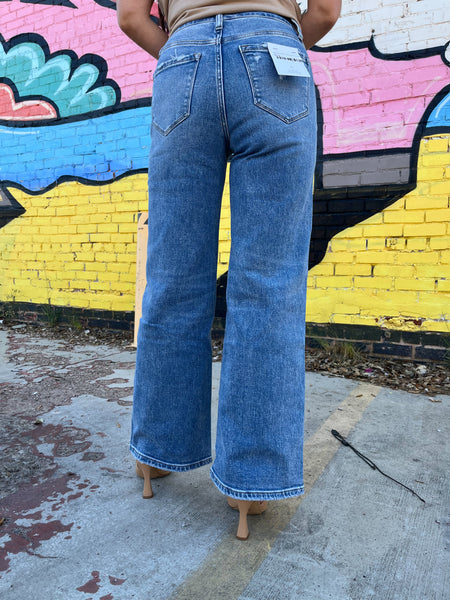 High Rise Wide Leg Jeans -Flying Monkey-K. Ellis Boutique