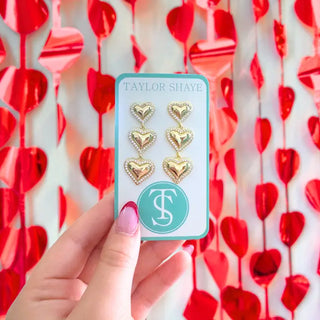 Taylor Shaye- Elodie Hearts-Earrings-K. Ellis Boutique