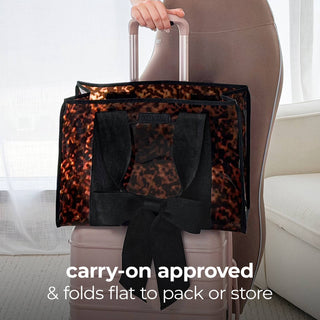 Case-Mate Tortoiseshell Bow Jelly Tote Bag-handbag-K. Ellis Boutique