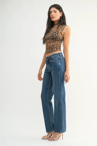 Super Soft 90's Longer Straight | Just Black Denim-K. Ellis Boutique