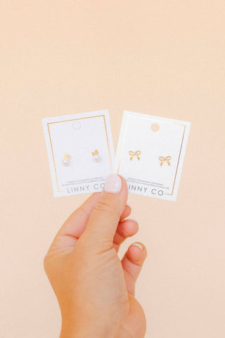 Sadie Bow Earrings-Earrings-K. Ellis Boutique