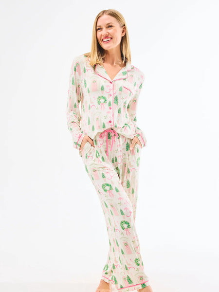 Charlotte PJ Set- Home For Christmas-K. Ellis Boutique