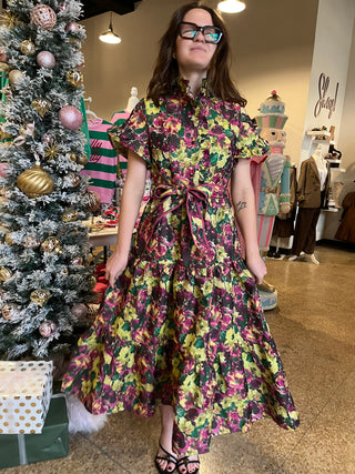 Sincerely Ours Floral Lena Dress-Midi/Maxi Dress-K. Ellis Boutique