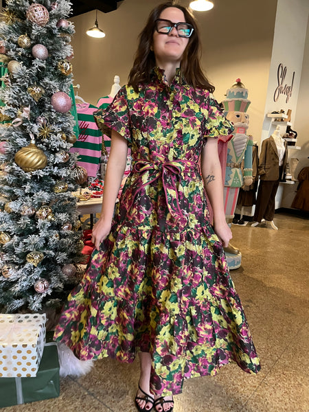 Sincerely Ours Floral Lena Dress-K. Ellis Boutique