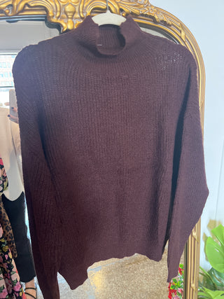 Lucy Paris- Axel Turtleneck- Brown-K. Ellis Boutique