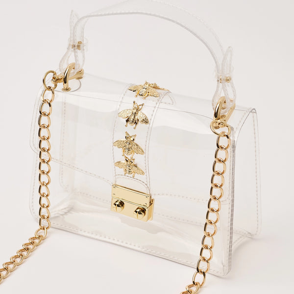 The Kathryn in Bee- Clearly Handbags-K. Ellis Boutique