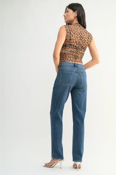 Super Soft 90's Longer Straight | Just Black Denim-K. Ellis Boutique