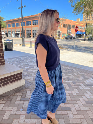 Hadley Gingham Midi Dress-Midi/Maxi Dress-K. Ellis Boutique