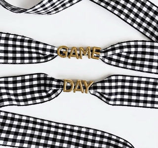 GAME DAY GINGHAM SHOE LACEs