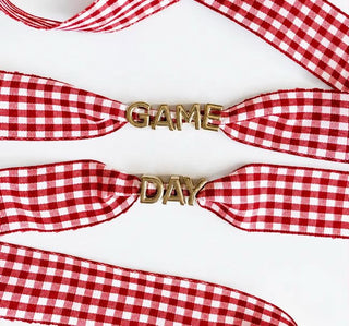 GAME DAY GINGHAM SHOE LACEs