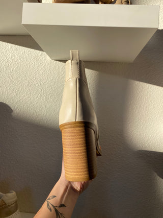 DUVET BOOTIES - OFF WHITE-K. Ellis Boutique