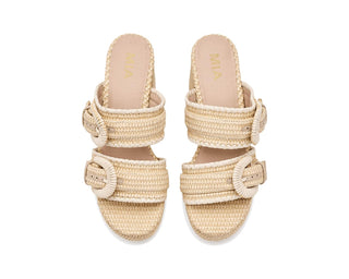 Rebekah Natural Raffia Platform- MIA-Shoe-K. Ellis Boutique