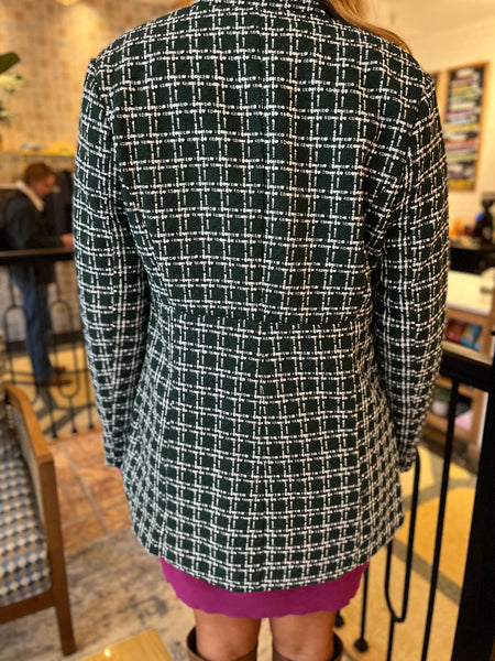 Tweed Jacket - Hunter Green-K. Ellis Boutique