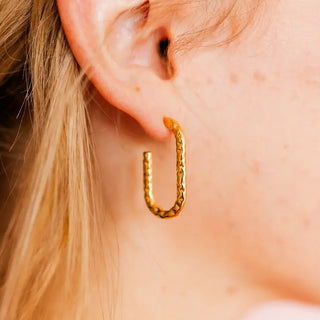 Melinda Hoop Earrings-Earrings-K. Ellis Boutique